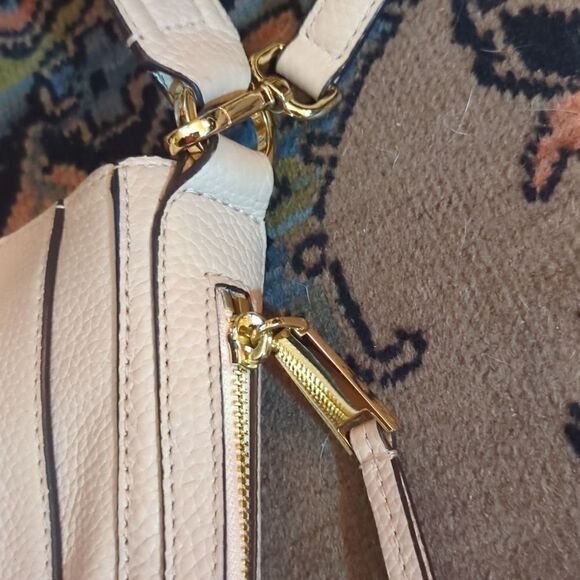 OYSTER  Michael Kors Julia Convertible oyster Leather Shoulder Bag - Picture 3 of 12